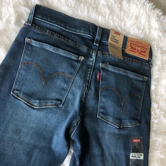 🔴SOLD🔴Levi’s 710 Super Skinny Mid Rise Jeans - Picture 6 of 13